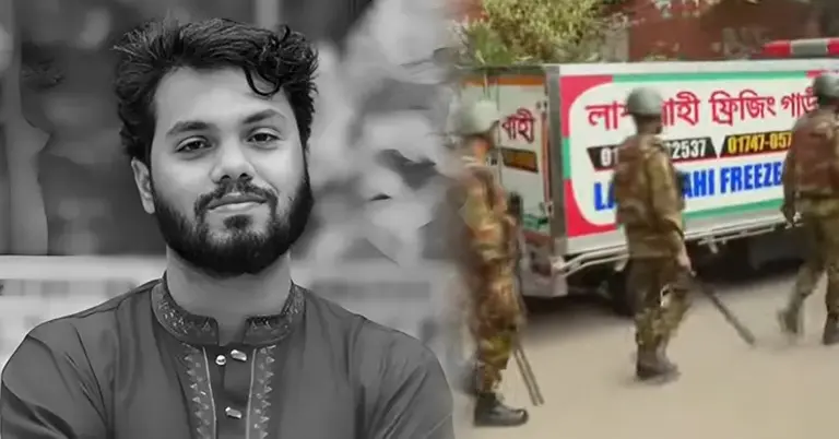 ওসমান হাদি, মরদেহ বহনকারী গাড়ি